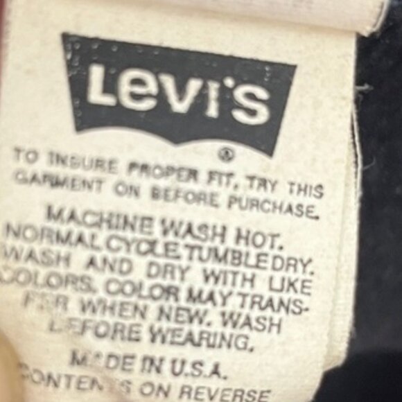 Levi's Vintage Denim Trucker Jacket 70507 Made in USA Black Tab - Picture 13 of 14